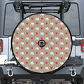 Bull Terrier Heart Pattern Print Tire Cover With Camera Hole