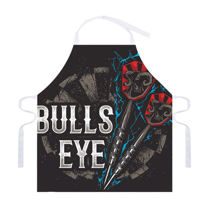 Bullseye Darts Print Adjustable Apron