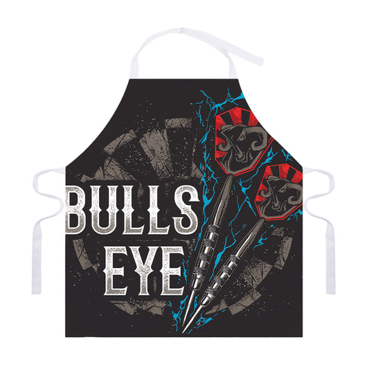 Bullseye Darts Print Adjustable Apron