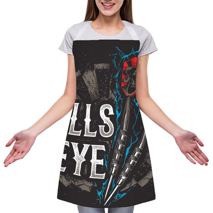 Bullseye Darts Print Adjustable Apron
