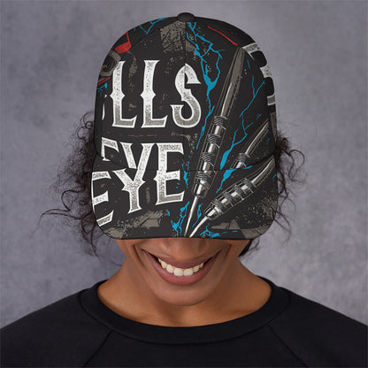 Bullseye Darts Print Baseball Cap