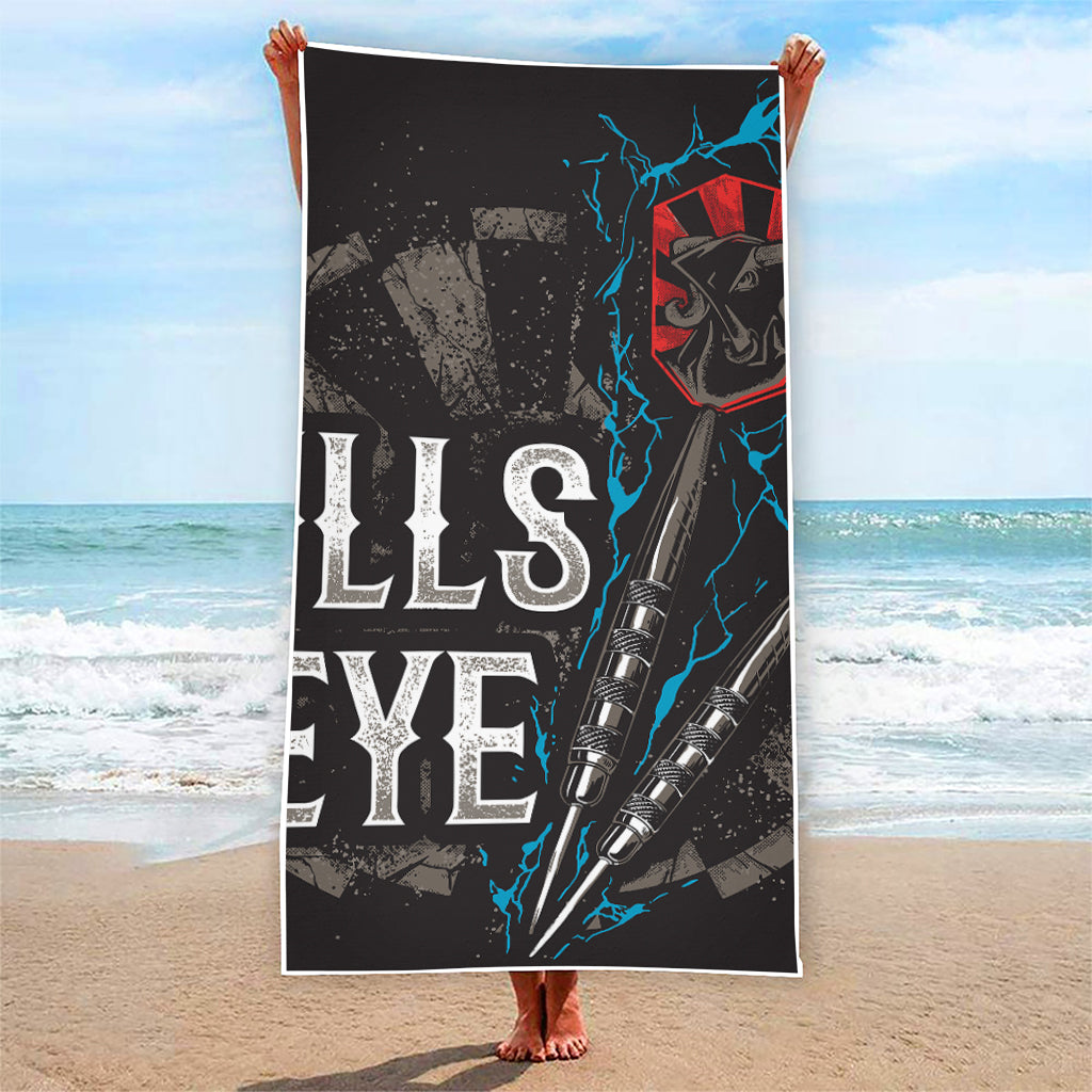 Bullseye Darts Print Beach Towel