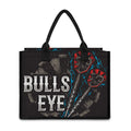 Bullseye Darts Print Canvas Tote Bag