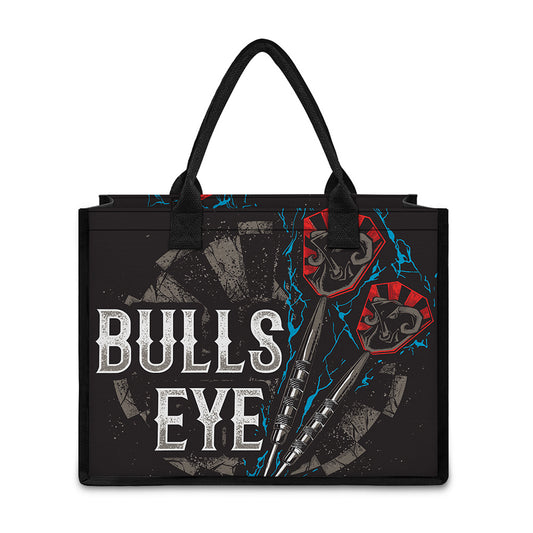 Bullseye Darts Print Canvas Tote Bag