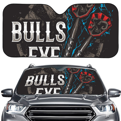 Bullseye Darts Print Car Windshield Sun Shade