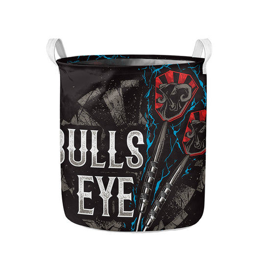 Bullseye Darts Print Collapsible Laundry Basket