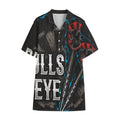 Bullseye Darts Print Cotton Hawaiian Shirt