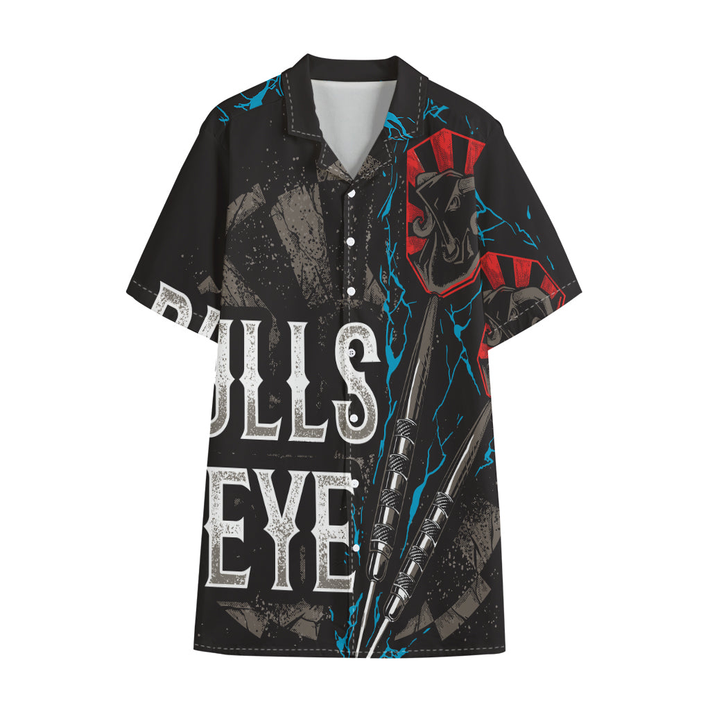 Bullseye Darts Print Cotton Hawaiian Shirt