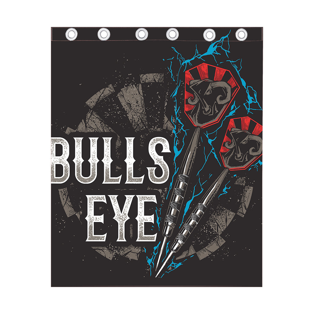 Bullseye Darts Print Curtain