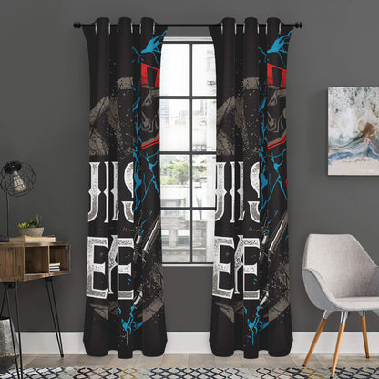 Bullseye Darts Print Curtain