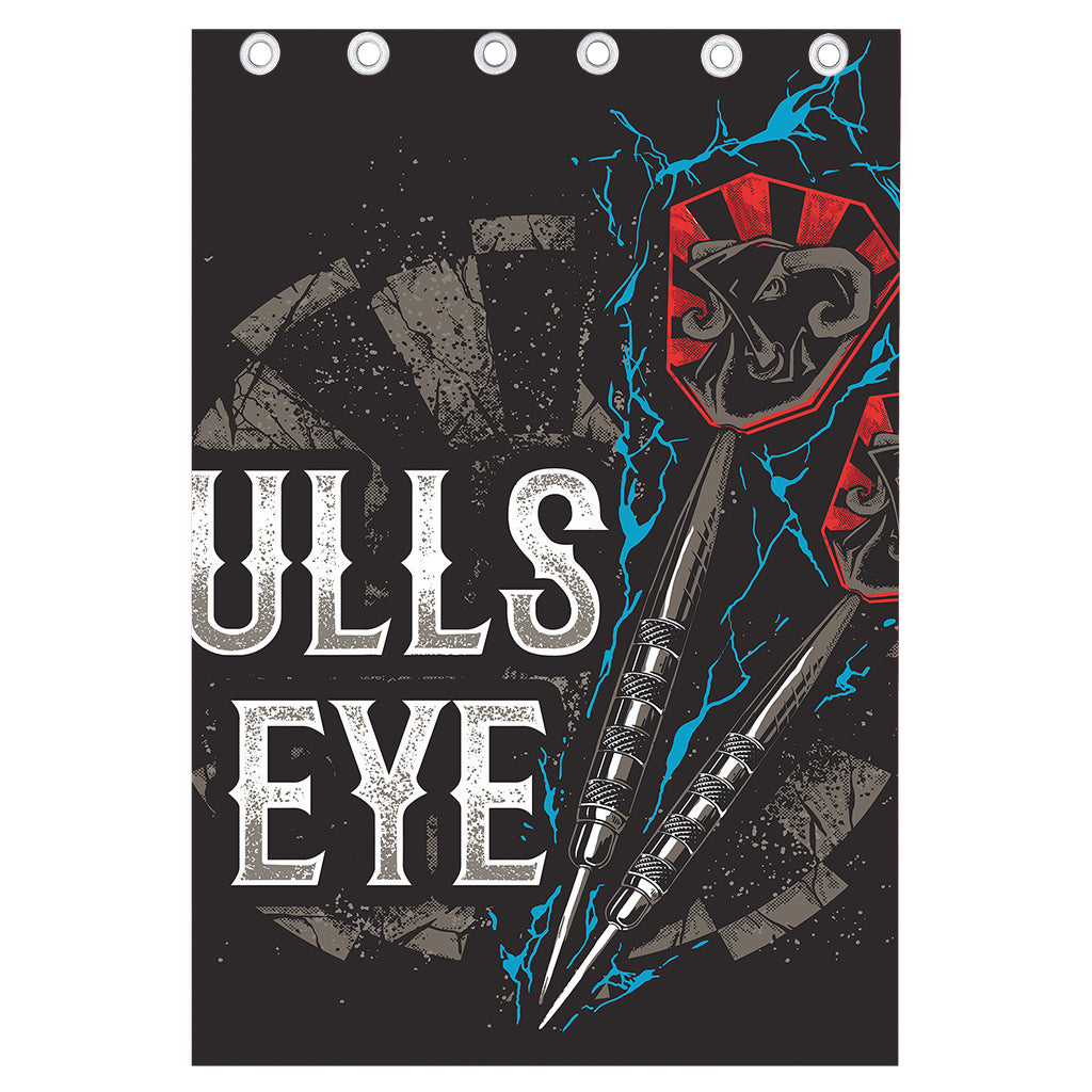 Bullseye Darts Print Curtain