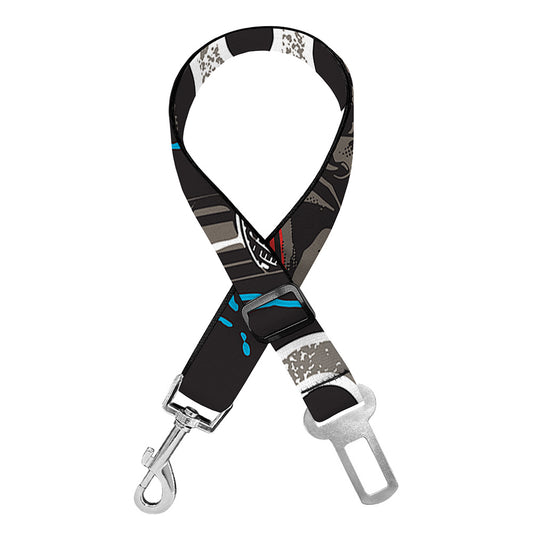 Bullseye Darts Print Dog Seat Belt