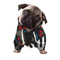 Bullseye Darts Print Dog Zip Up Hoodie