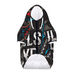 Bullseye Darts Print Dog Zip Up Hoodie