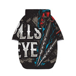 Bullseye Darts Print Dog Zip Up Hoodie