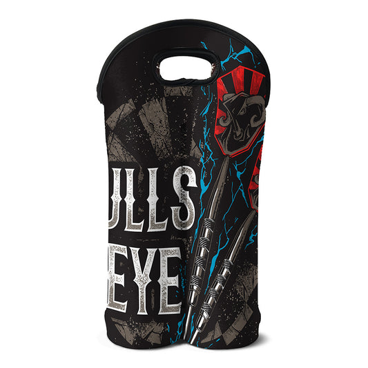 Bullseye Darts Print Double Neoprene Wine Tote