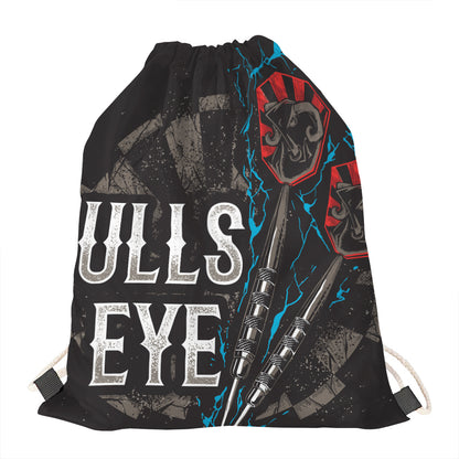 Bullseye Darts Print Drawstring Bag