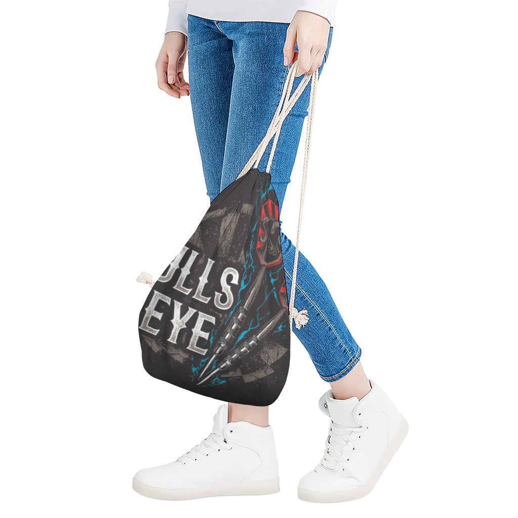Bullseye Darts Print Drawstring Bag