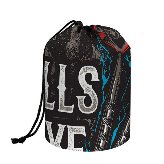 Bullseye Darts Print Drawstring Makeup Bag