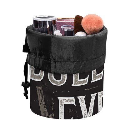 Bullseye Darts Print Drawstring Makeup Bag