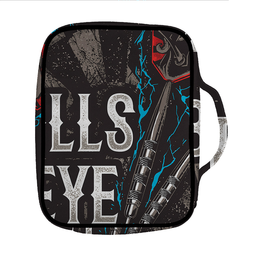 Bullseye Darts Print Front Pocket Bible Bag