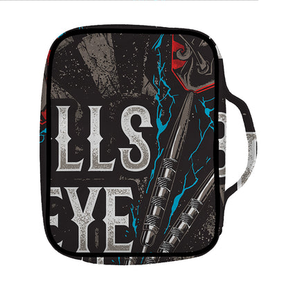 Bullseye Darts Print Front Pocket Bible Bag