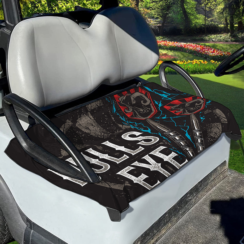 Bullseye Darts Print Golf Cart Seat Cover