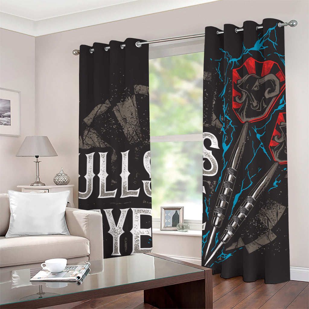 Bullseye Darts Print Grommet Curtains