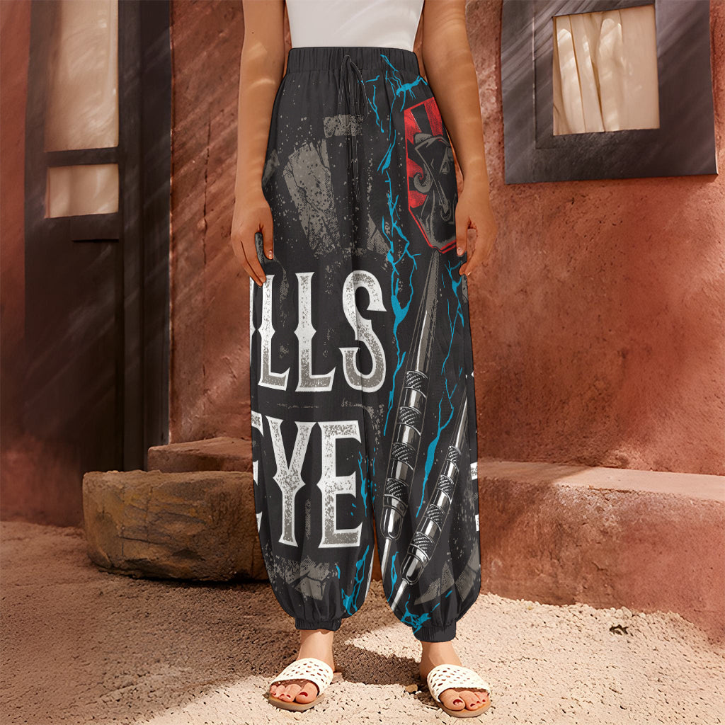 Bullseye Darts Print Harem Pants