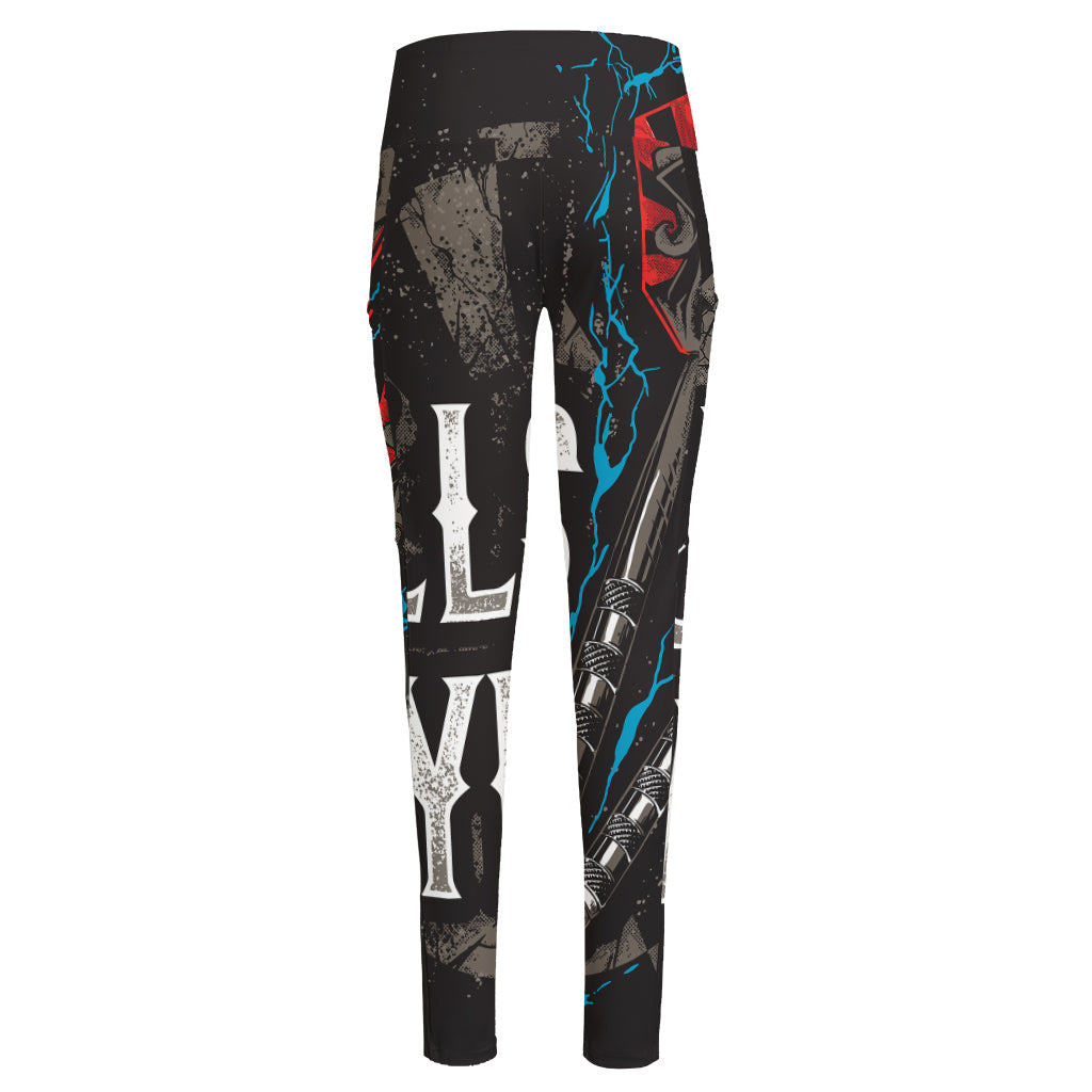 Bullseye Darts Print High-Waisted Pocket Leggings