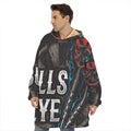 Bullseye Darts Print Hoodie Blanket