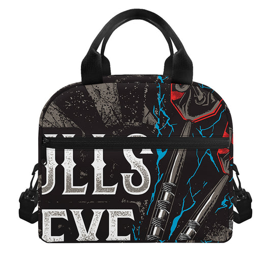 Bullseye Darts Print Insulated Lunch Bag