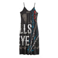 Bullseye Darts Print Jersey Midi Cami Dress