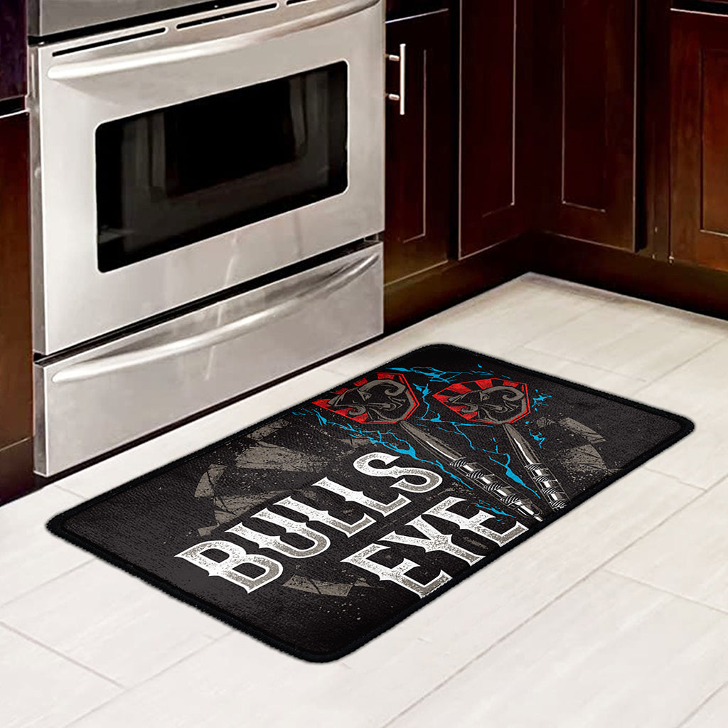 Bullseye Darts Print Kitchen Mat