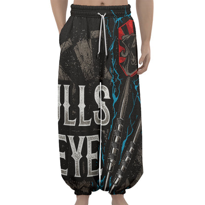 Bullseye Darts Print Lantern Pants
