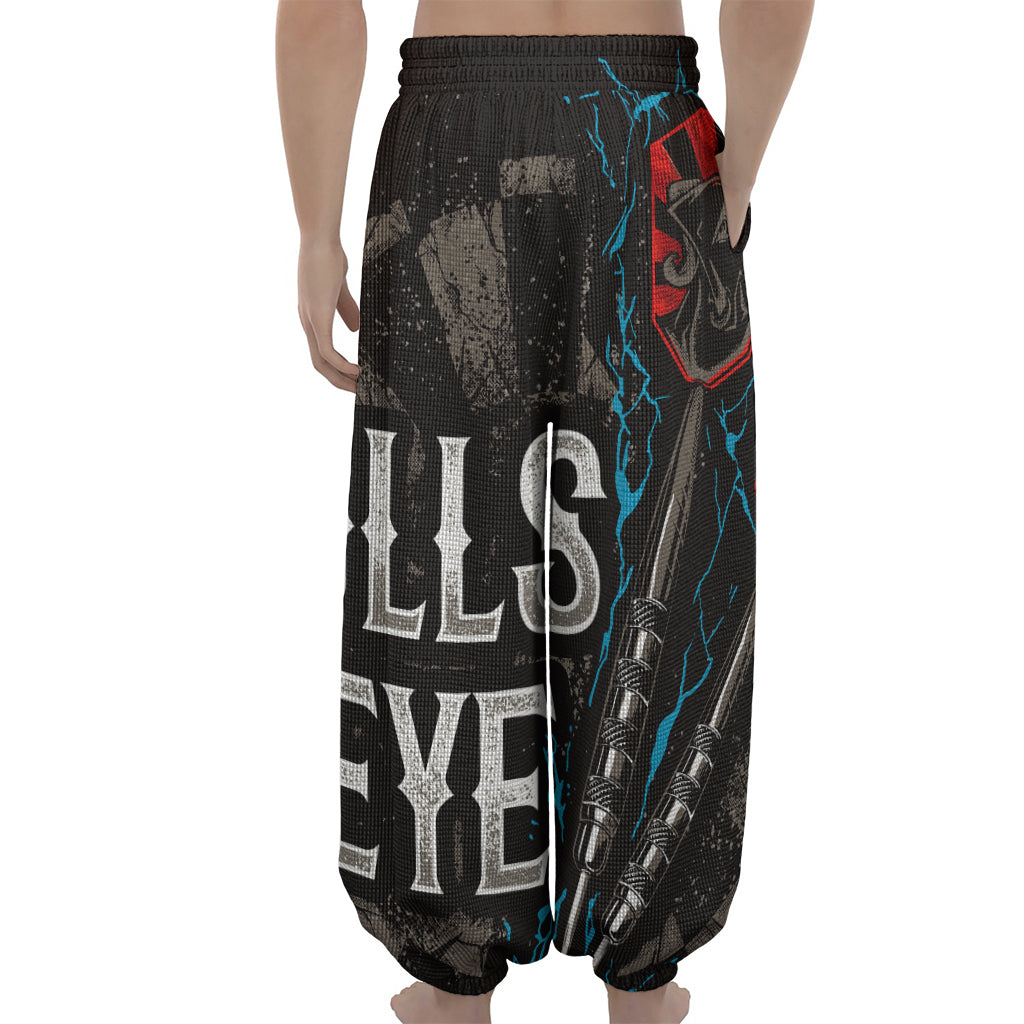 Bullseye Darts Print Lantern Pants