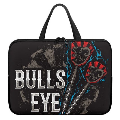 Bullseye Darts Print Laptop Sleeve With Handle