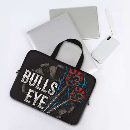 Bullseye Darts Print Laptop Sleeve With Handle