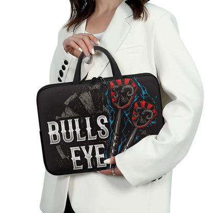 Bullseye Darts Print Laptop Sleeve With Handle