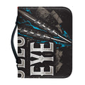 Bullseye Darts Print Leather Bible Cover