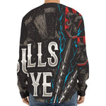 Bullseye Darts Print Long Sleeve Baseball Jersey