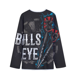 Bullseye Darts Print Long Sleeve Short Coat