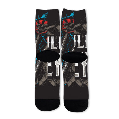 Bullseye Darts Print Long Socks