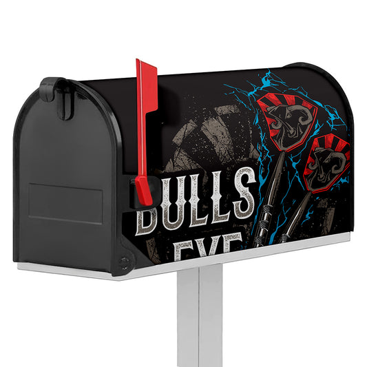 Bullseye Darts Print Mailbox Cover