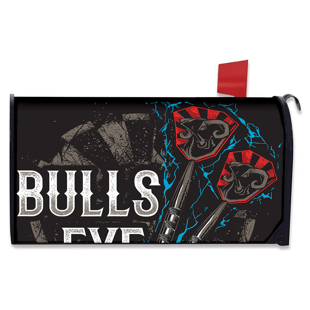 Bullseye Darts Print Mailbox Cover