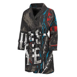 Bullseye Darts Print Men's Bathrobe