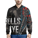 Bullseye Darts Print Men's Bomber Jacket