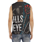 Bullseye Darts Print Men's Fitness Tank Top