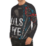 Bullseye Darts Print Men's Long Sleeve Rash Guard