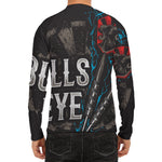 Bullseye Darts Print Men's Long Sleeve Rash Guard